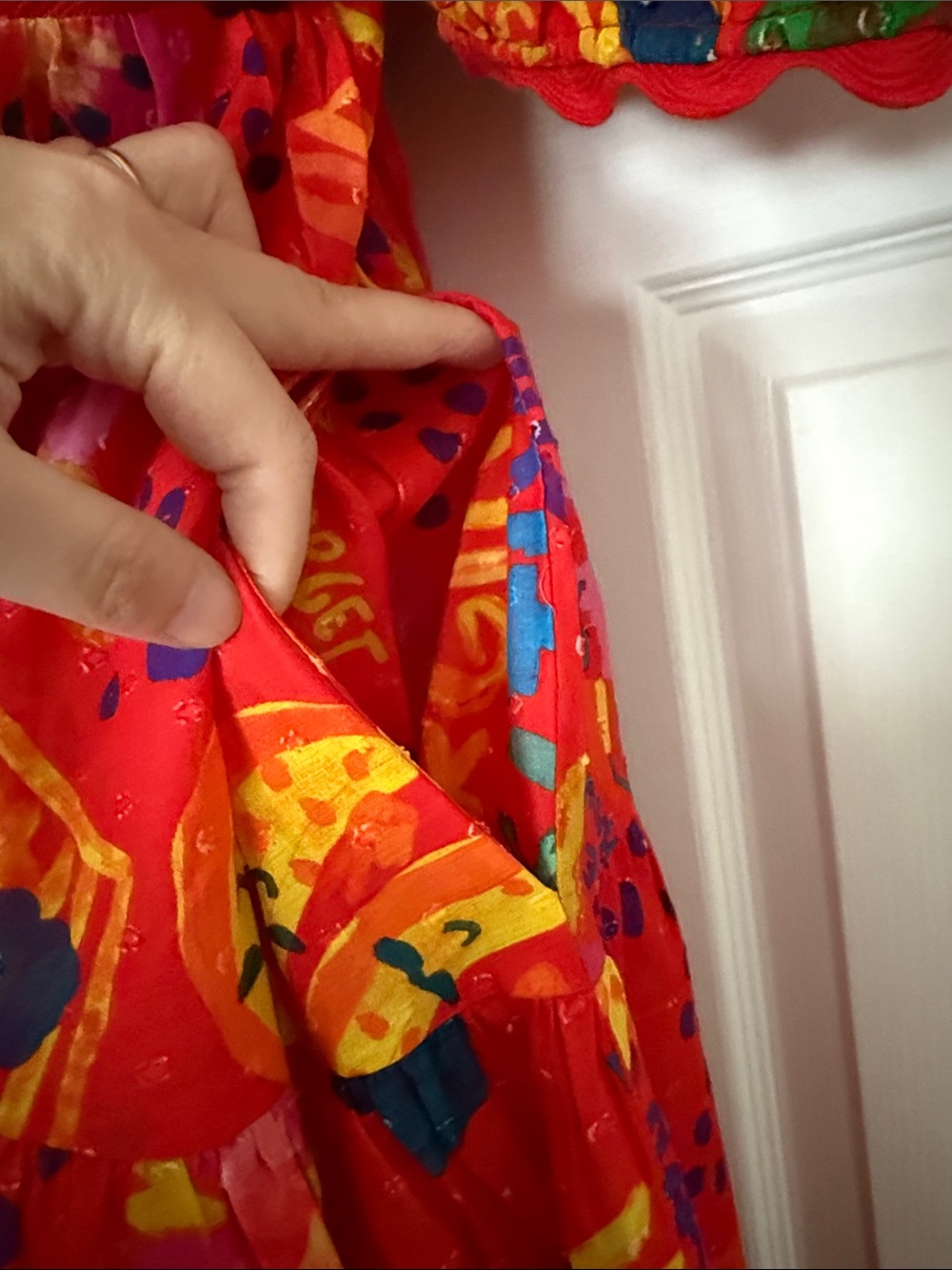 FARM Rio Red Multicolor Floral & Graphic Maxi Dress - Picture 8 of 8
